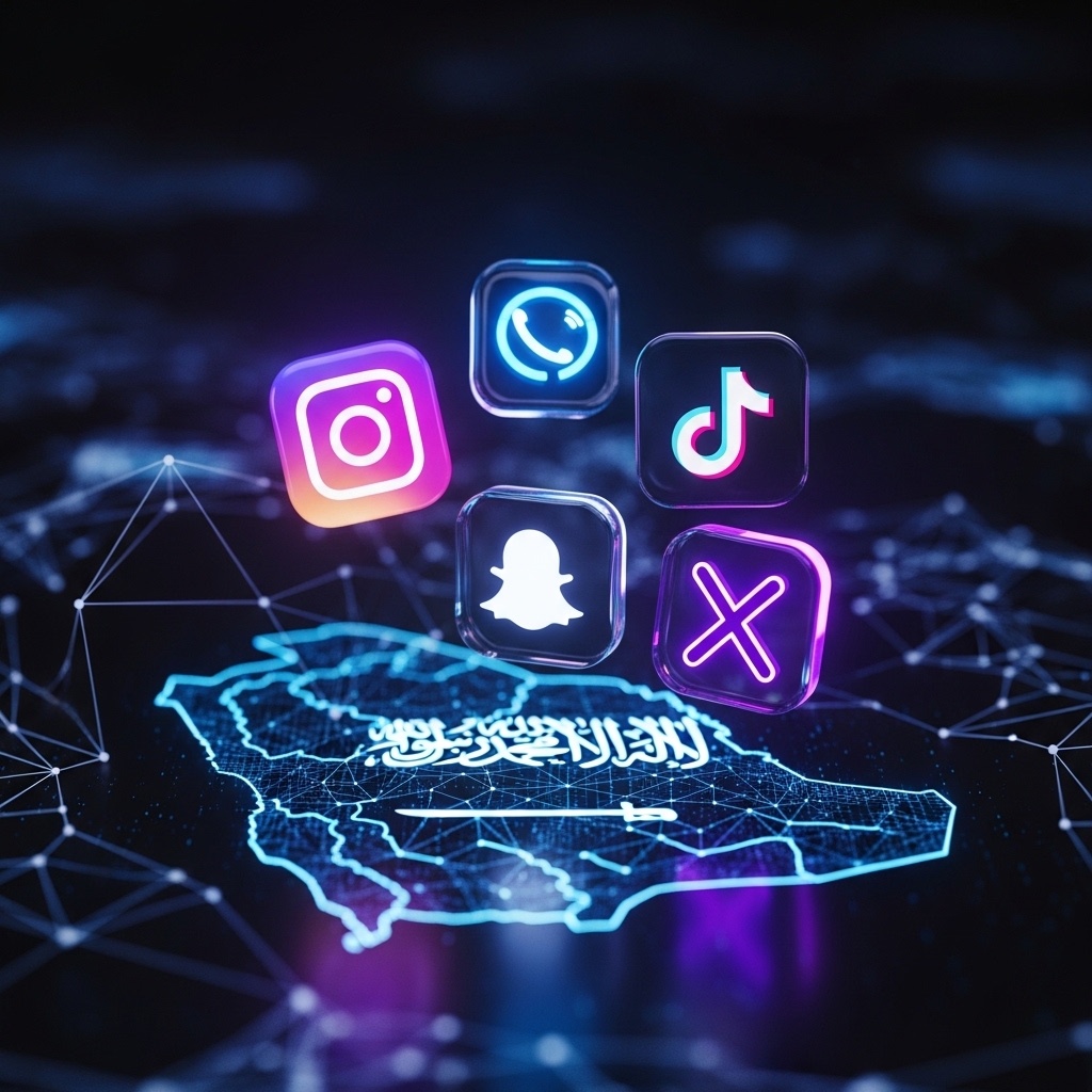 منصات التواصل الاجتماعي في السعودية - انستقرام فيسبوك تيك توك